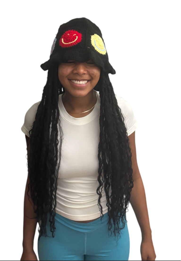 2024 New Custom Summer Beach Hat Unisex  High Quality Handmade Crochet Bucket Soft Fabric Fashionable
Style Unique Printing