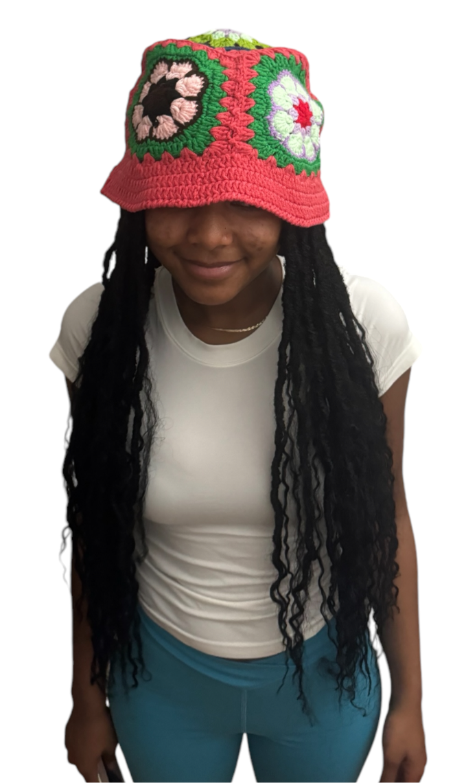 2024 New Custom Summer Beach Hat Unisex  High Quality Handmade Crochet Bucket Soft Fabric Fashionable
Style Unique Printing