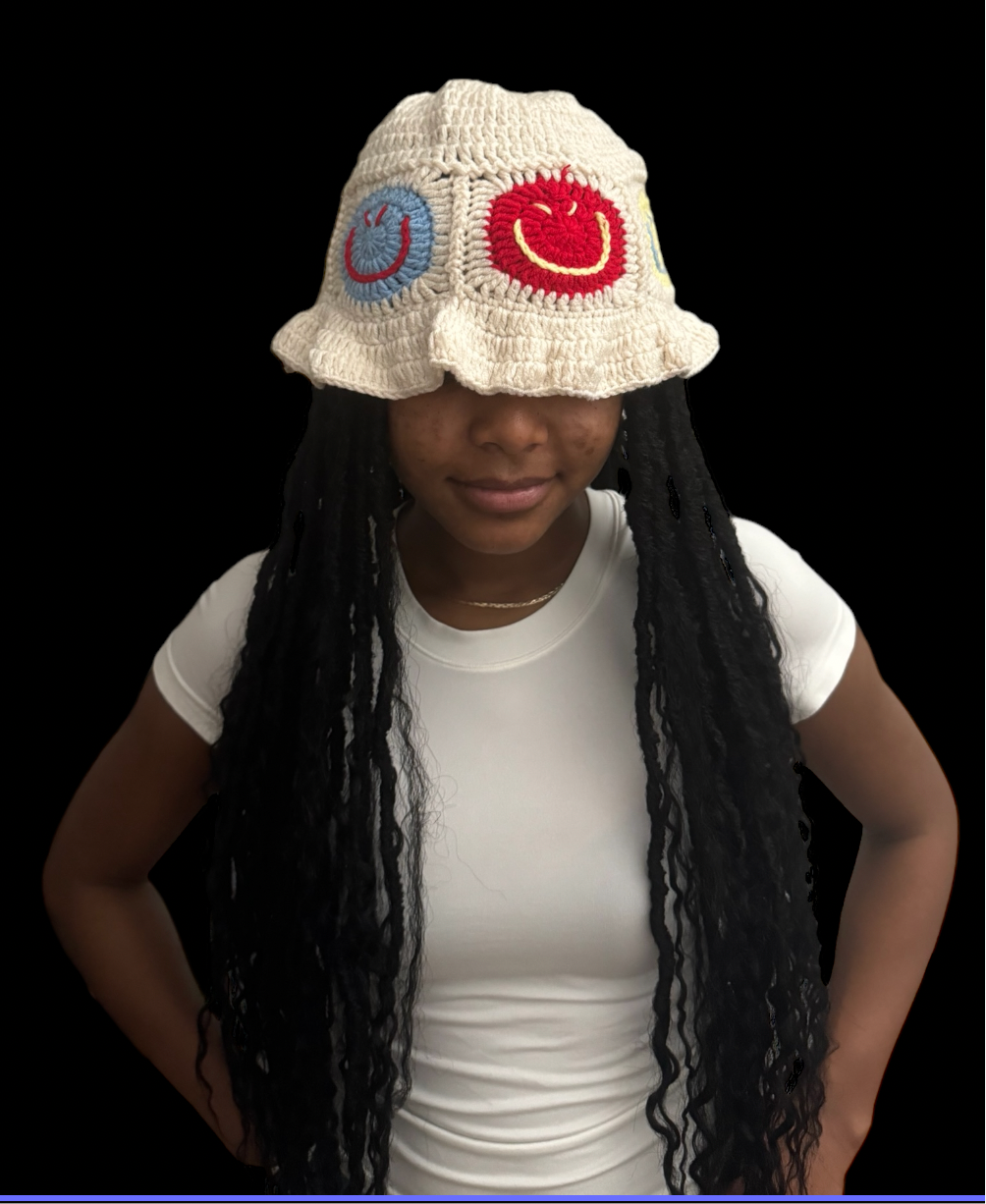 2024 New Custom Summer Beach Hat Unisex  High Quality Handmade Crochet Bucket Soft Fabric Fashionable
Style Unique Printing