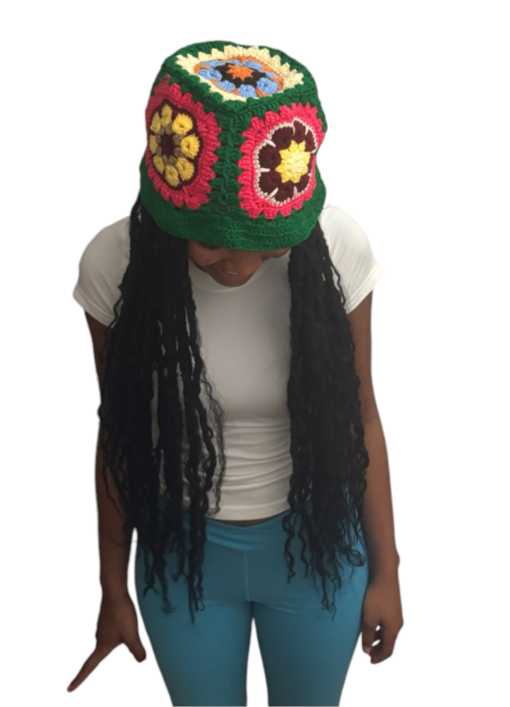 2024 New Custom Summer Beach Hat Unisex  High Quality Handmade Crochet Bucket Soft Fabric Fashionable
Style Unique Printing